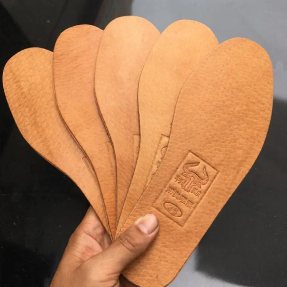 

1 Pair Breathable Leather Insoles Women Men Ultra Thin Deodorant Shoes Insole Pads Inserts Absorb Sweat Inner Soles