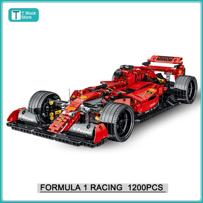 

MOC-31313 F1 Formula Sports Racing Cars Building Blocks Models Compatible with Lego High-Tech 42096 Kit Bricks Toy for Boys Gift