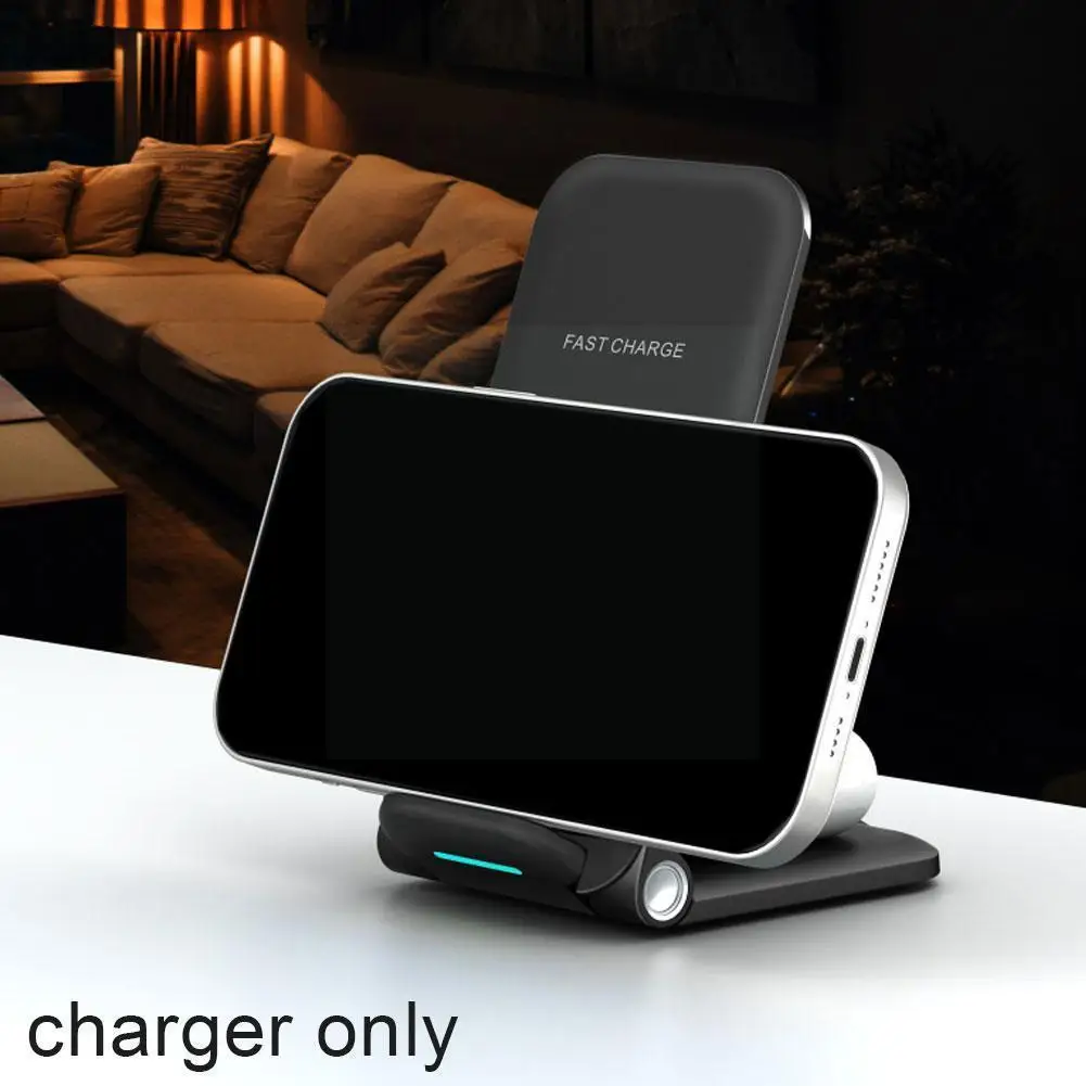 

15W 3 In 1 Qi Wireless Charger For IPhone 13 12 11 Pro XS XR X Fast Charging Dock Station for Apple watch SE 6 5 4 3 AirPod G9R7