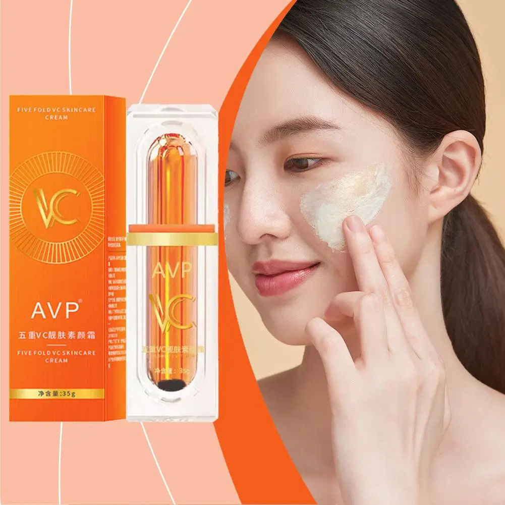 Крем для лица с витамином С отбеливающий крем Five VC Tone Up Cream уход за прыщами