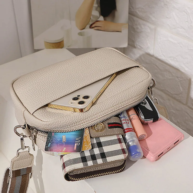 Trendy Women's Bag 2023 New Solid Color PU Shoulder Bag Women's Bag Women's Classic One Shoulder Bag Leisure Simple Square Bag