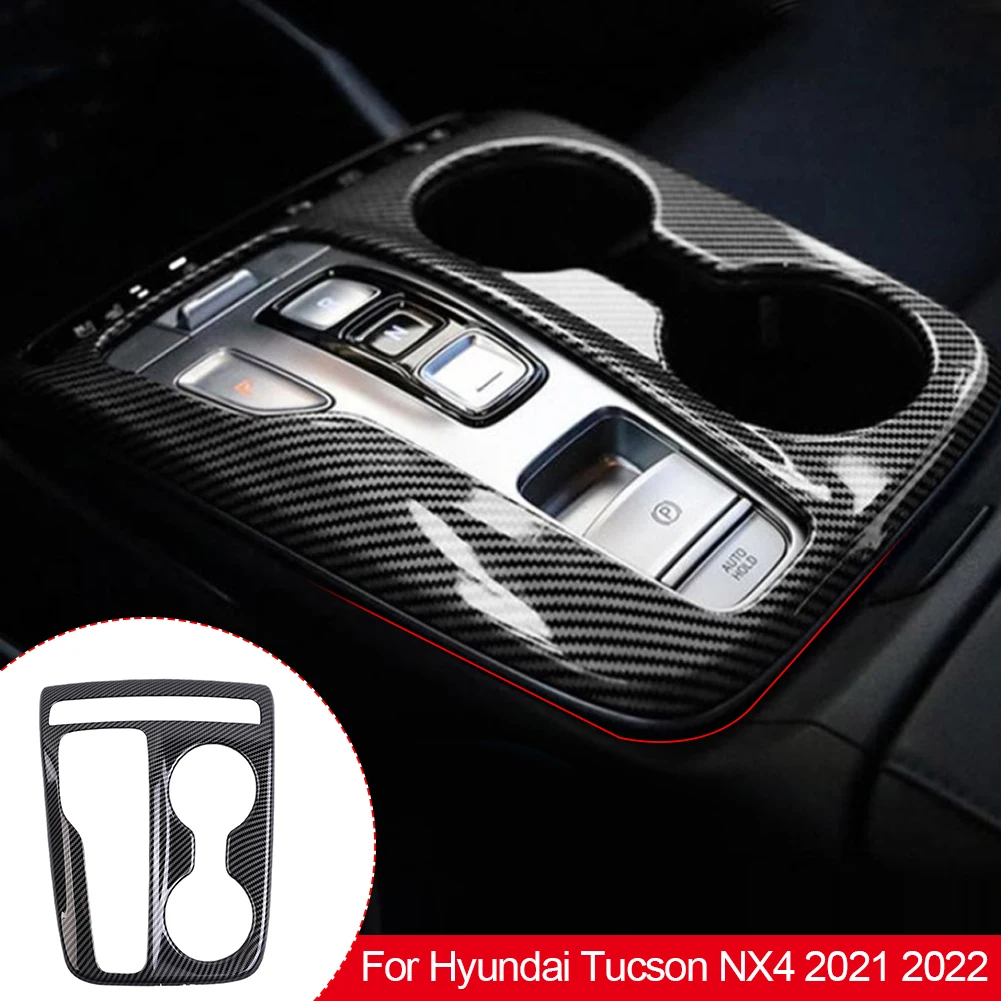

Car Console Gear Shift Box Panel Trim Frame Covers Sticker Garnish Refit Styling ABS Gear Panel For Hyundai Tucson NX4 2021 2022