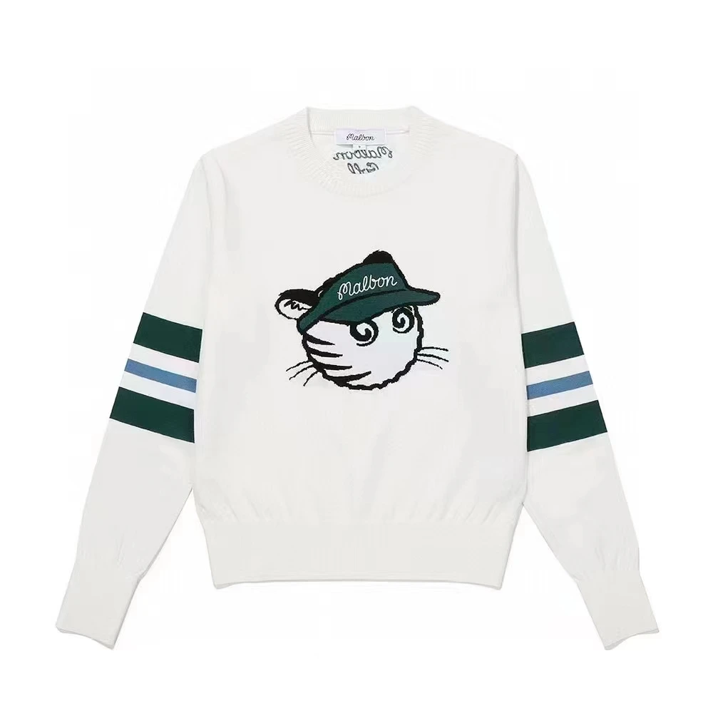 2022 new malbon golf clothing new women's rabbit cashmere jersey golf jersey casual sports fashion