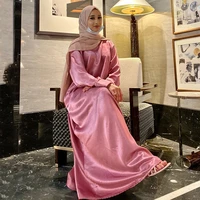 eid hijab dress for women 2022 solid color plus size abaya with belt islam djellaba femme muslim turkish arab dress party dubai