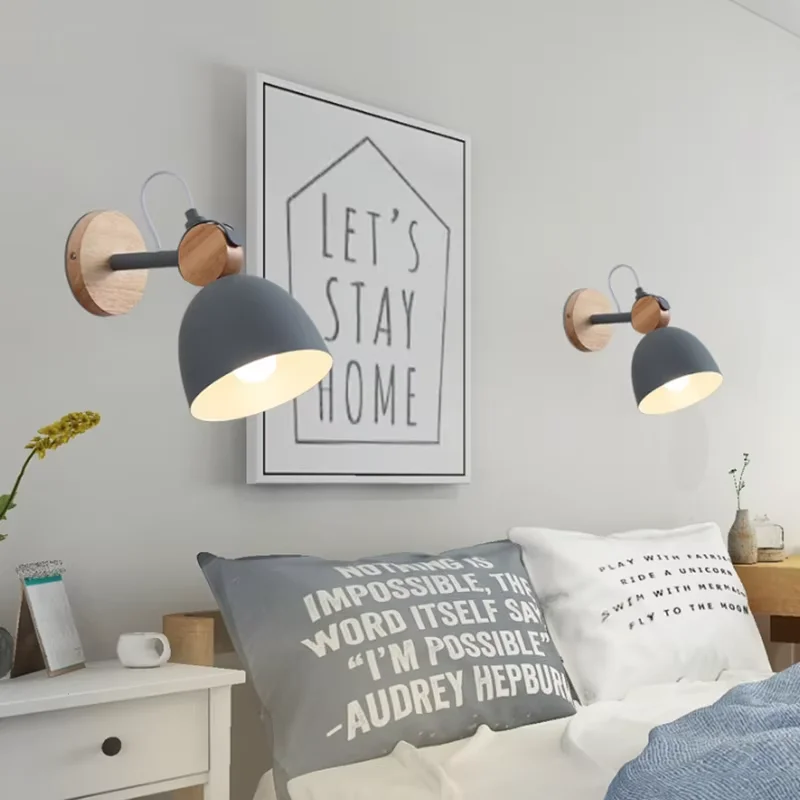 Современный Креативный прикроватный Железный настенный светильник для спальни