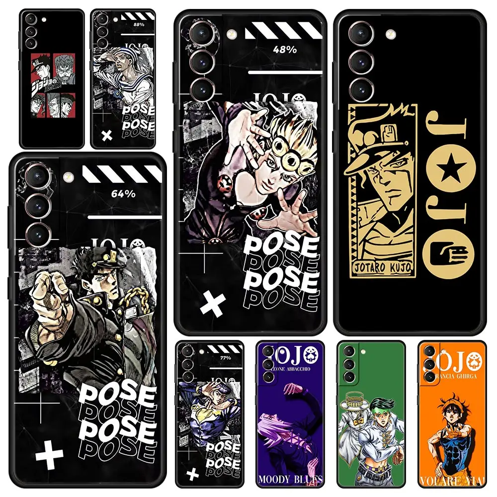 

Мягкий чехол для телефона с аниме JoJo странные приключения для Samsung Galaxy S23 S22 S20 Ultra S21 FE 5G S10 S9 Plus S10E S8 Note 20, чехол