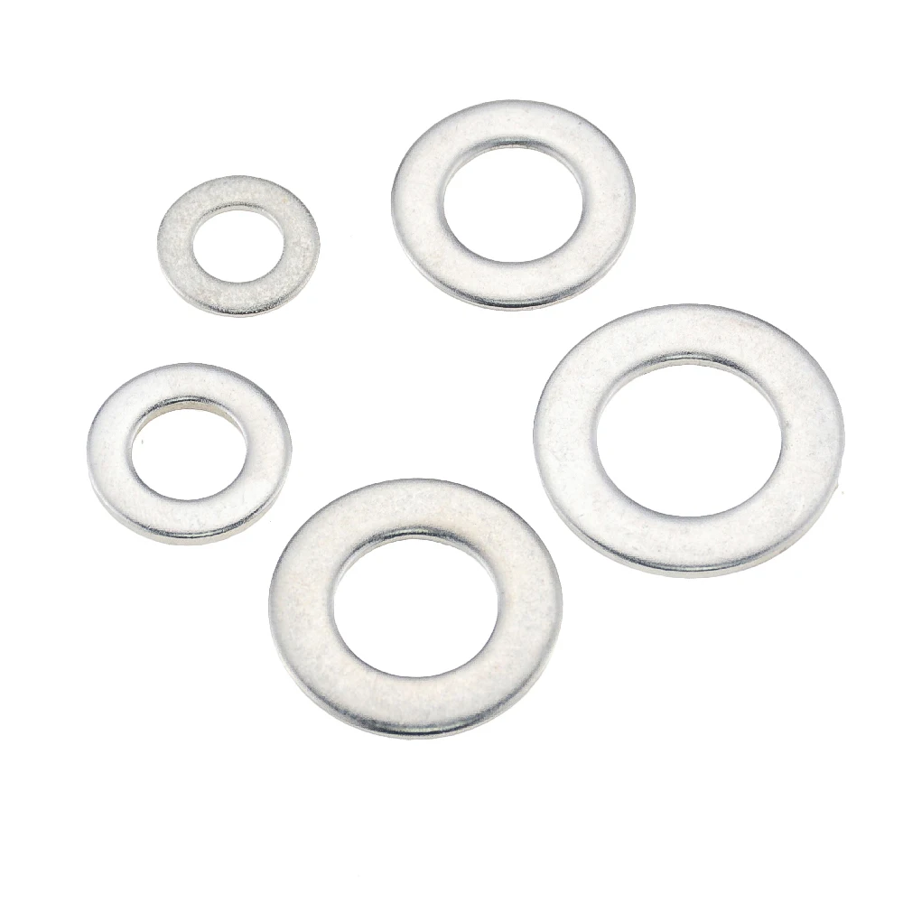 

800PCS M2 M2.5 M3 M4 M5 M6 M8 M10 M12 Stainless Steel Washer Plain Washer Kit Screw Fastener Hardware Assortment Accessories