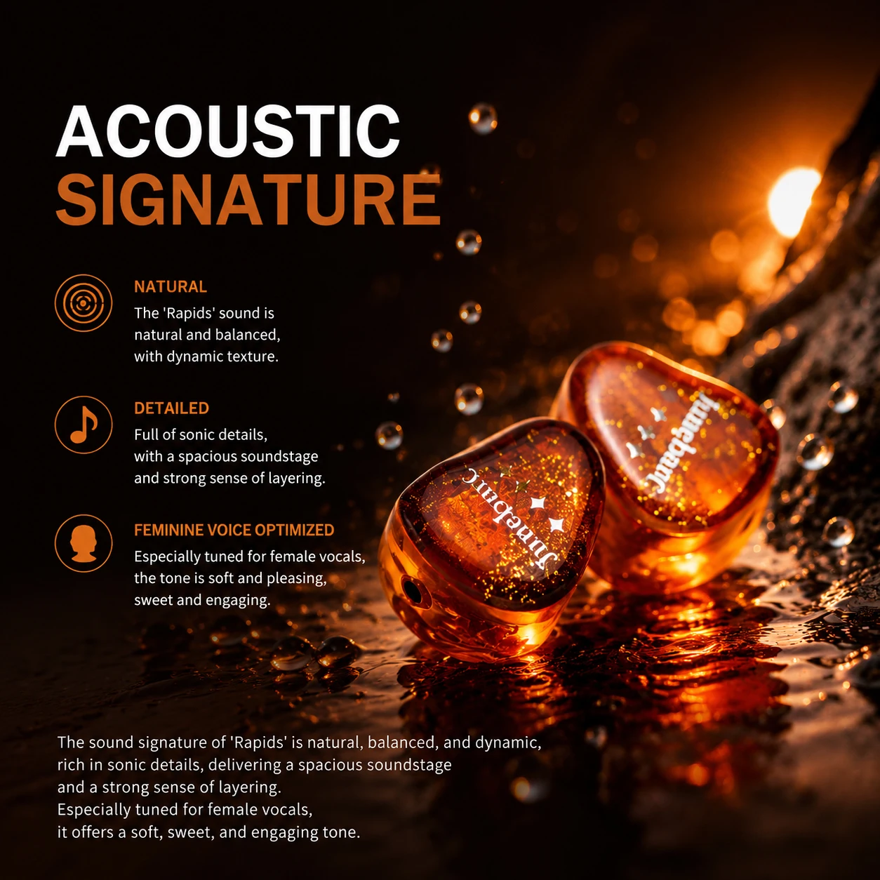 Фото LETECIEL Junebarc Torrent 10BA IEMs HiFi проводные внутриканальные наушники с 3-полосным кроссовером, Knowles Sonion, разъем MMCX 4.4 мм, мониторные наушники. №5