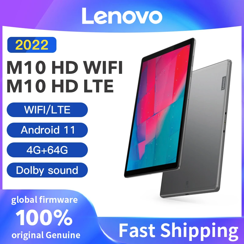 

Global Firmware Lenovo M10 HD LTE WIFI Xiaoxin Pad P11 K11 WIFI Snapdragon Octa Core 4 / 6GB RAM ROM Tablet Android 11 inch