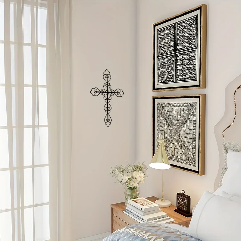 Акция металлический крест для украшения дома настенный художественный декор