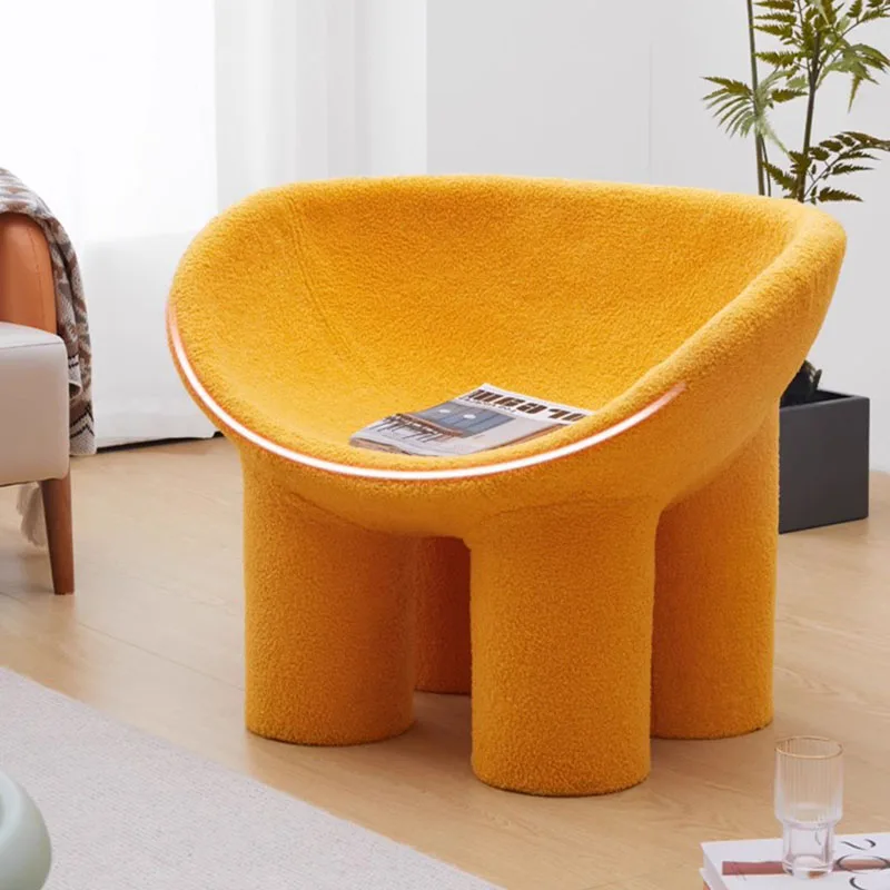 

Lazy Office Designer Chair Nordic Modern Accent Reading Recliner Chair Relaxing Living Room Fauteuil Salon Furniture DWH