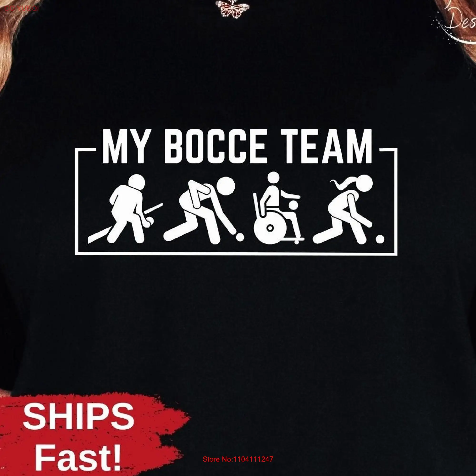 Мяч Bocce футболка для мамы влюбленные игры в команду единый спорт длинные или