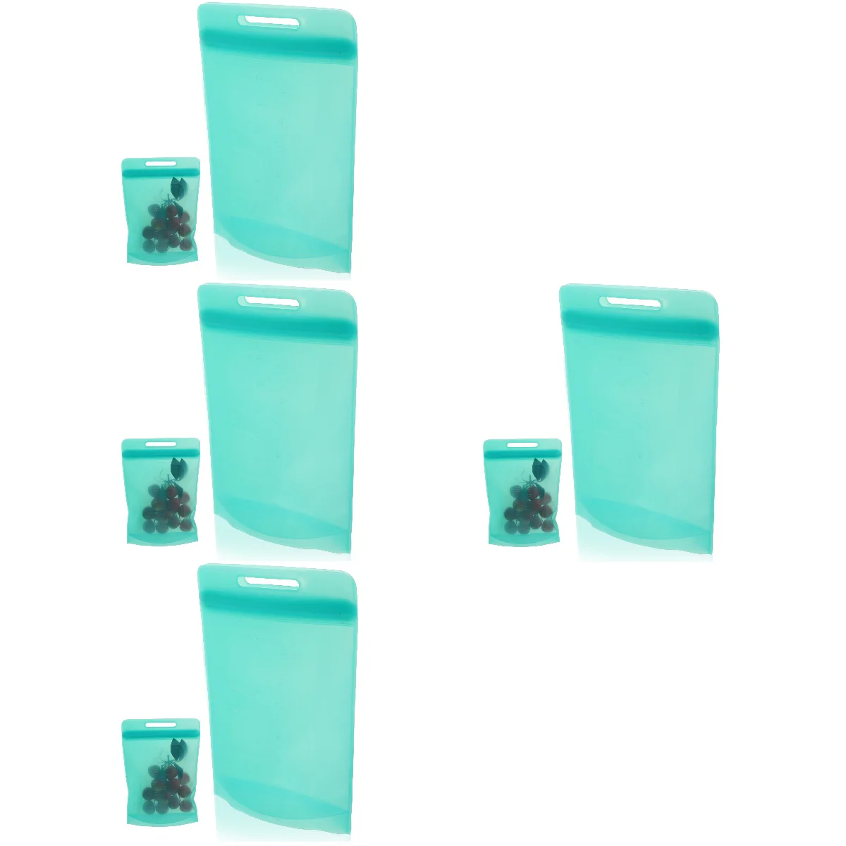 

4pcs Reusable Freezer Bag Multi-function Bag Household Food Accessory