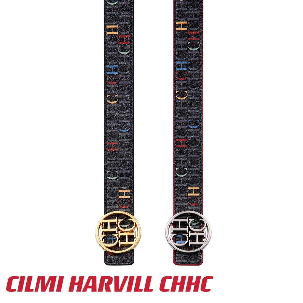 CILMI HARVILL CHHC Summer New Women's 100cm Leather Belt Material Double sided Universal Circular Hardware Leisure Travel