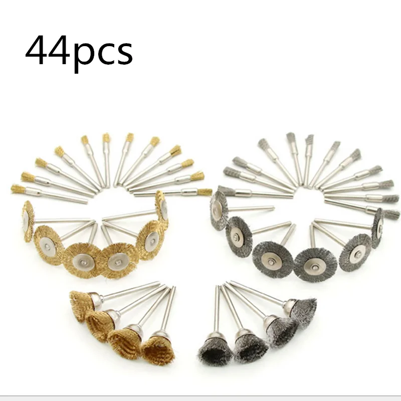 Набор латунных магнитных щеток для аксессуаров 44 шт. вращающиеся инструменты