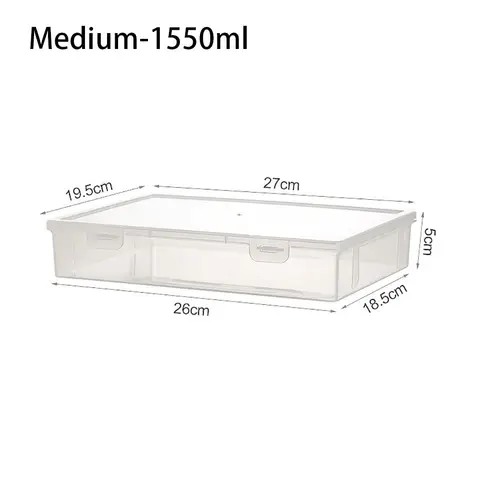 Portable A4 A5 File Organizer Multifunctional Transparent Document Storage Container Dustproof File Box Home Office Supplies
