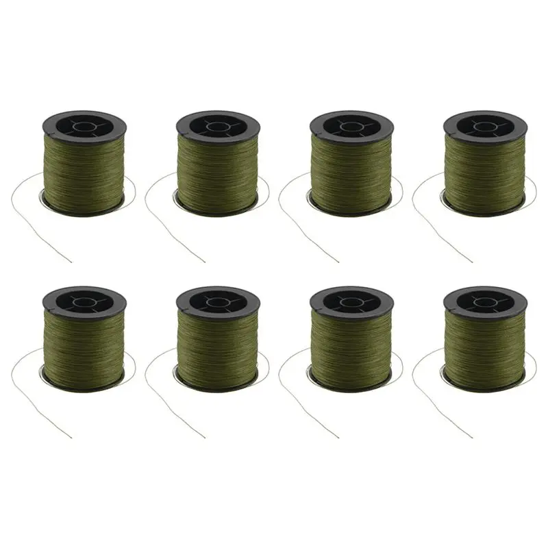 Рыболовная леска BMBY-8Pcs, 500 м, 30 фунтов, 0,26 мм, прочная, плетеная из 4 нитей, зеленая (art.: 3920db22e781b) - 3920db22e781b