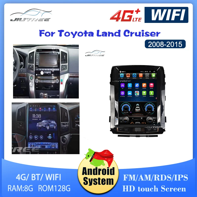 

Car Tesla Vertical Screen GPS Radio Video player For Toyota Land Cruiser 2008-2015 Car GPS radio Carplay head unit