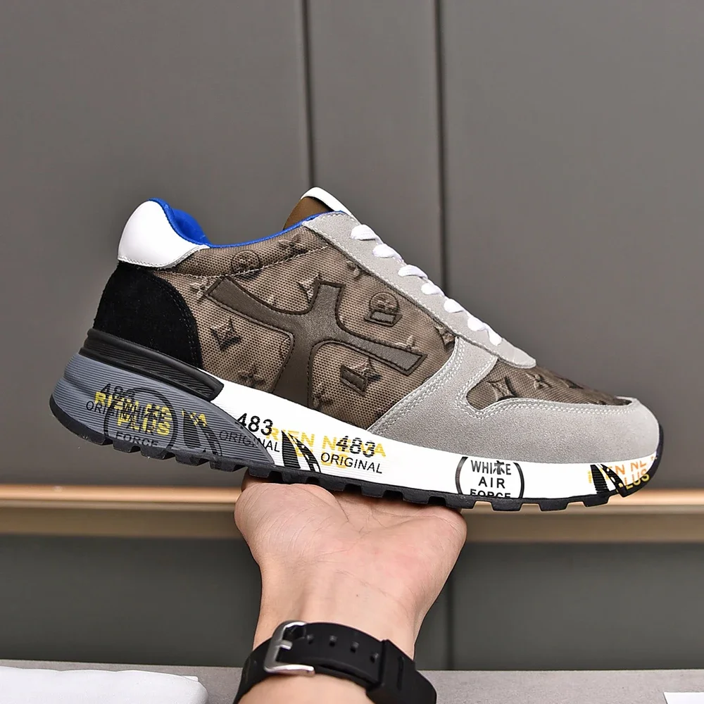 PREMIATA/мужская замшевая дышащая повседневная спортивная обувь в стиле ретро