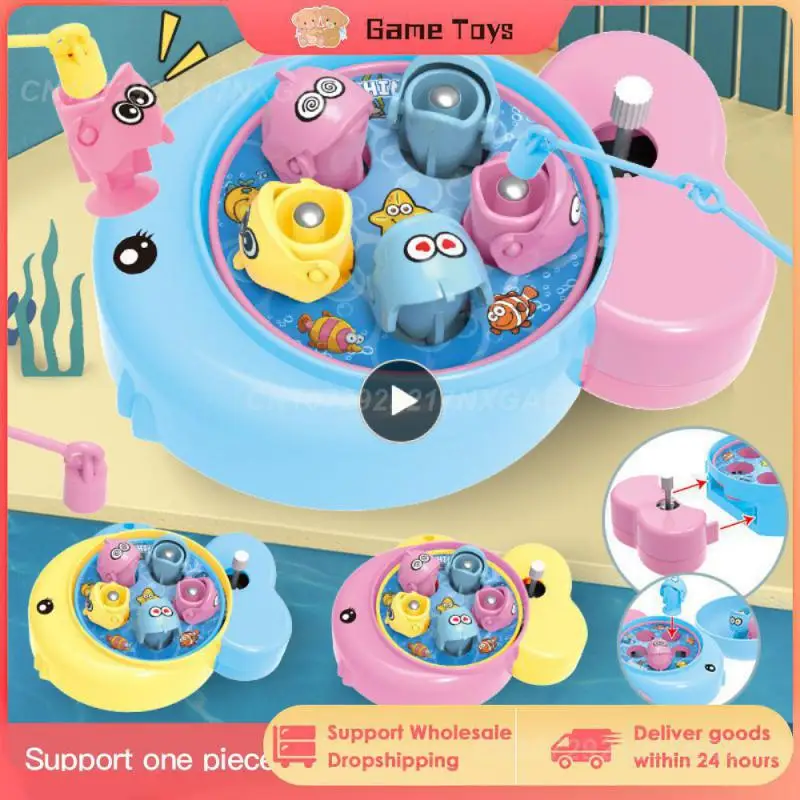 

Fishing Toy Set Mini Fishing Chain Toy Magnetic Fishing Toys Game Baby Toys Wimming Bathing Pool Water Floating Fish Toy