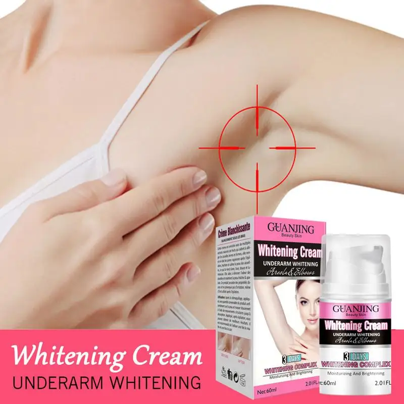 Underarm Whitening Cream Dark Spot Removal Cream Brightening Moisturizing Skin Bleaching Armpit Neck Knees Sensitive Area Lotion