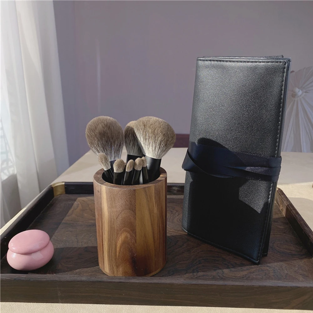 Кисть для макияжа из снежной лисы набор хорошего качества мягкие волосы животных