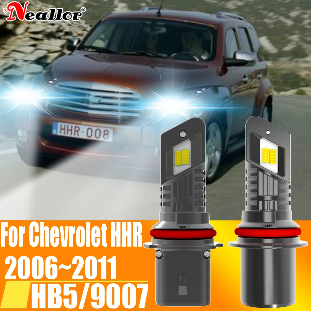 2 шт. Автомобильные светодиодные лампы HB5 9007 12 В 55 Вт для Chevrolet HHR 2006 ~ 2011