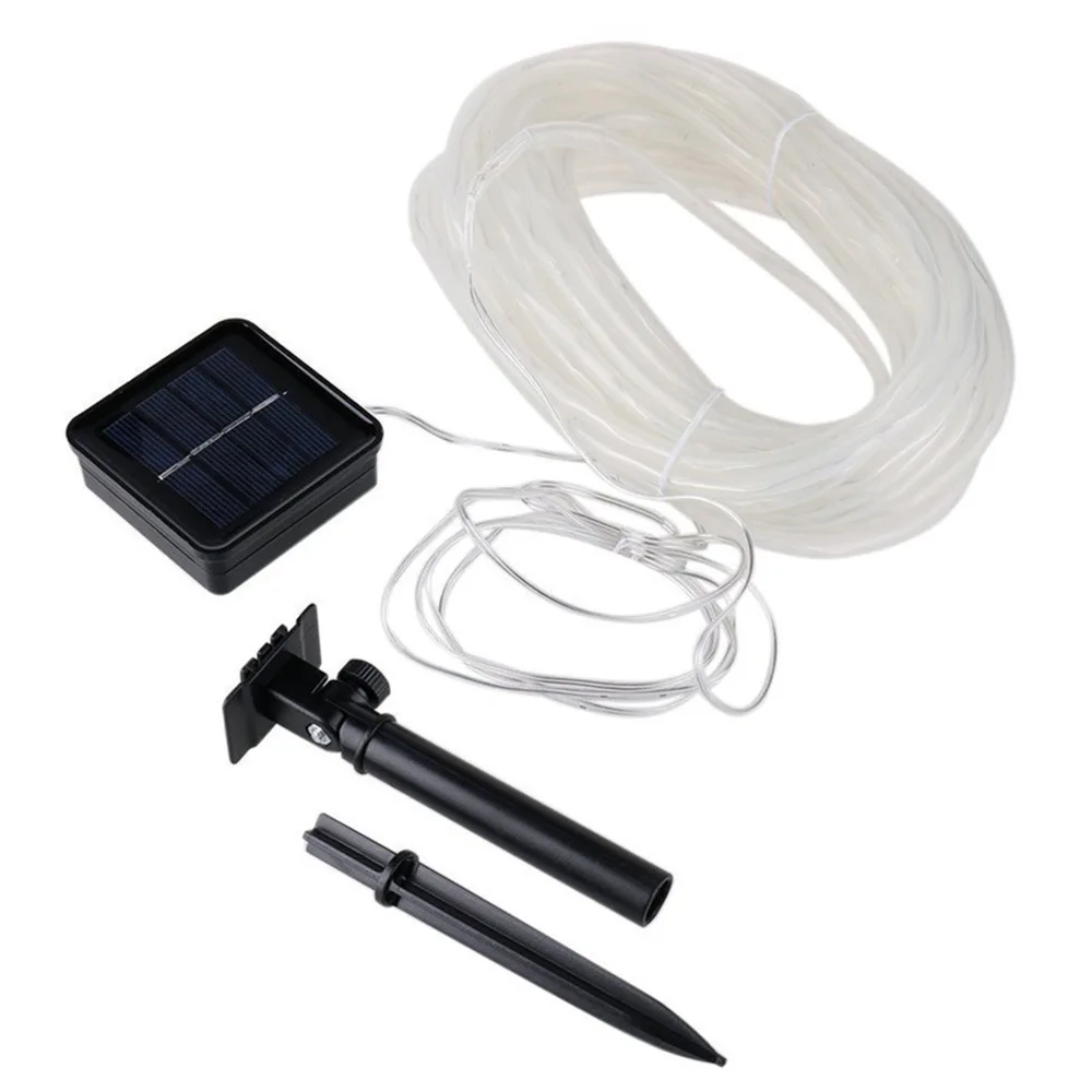 Гирлянда с питанием от солнечной батареи s-образный медный провод ПВХ радужная