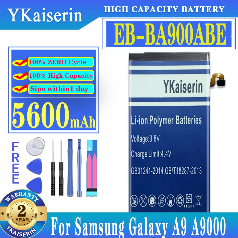 

YKaiserin Eb-ba900abe Battery for Samsung Galaxy A9 (2016) Sm-a900 5600mAh Batterij