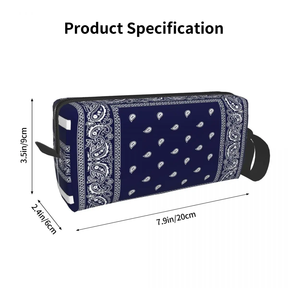 Бандана синяя косметичка сумка для мужчин и женщин сумки туалетных