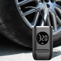 electric air compressor inflator pump portable car air pump mini wireless smart digital tire pressure detection for bike balls