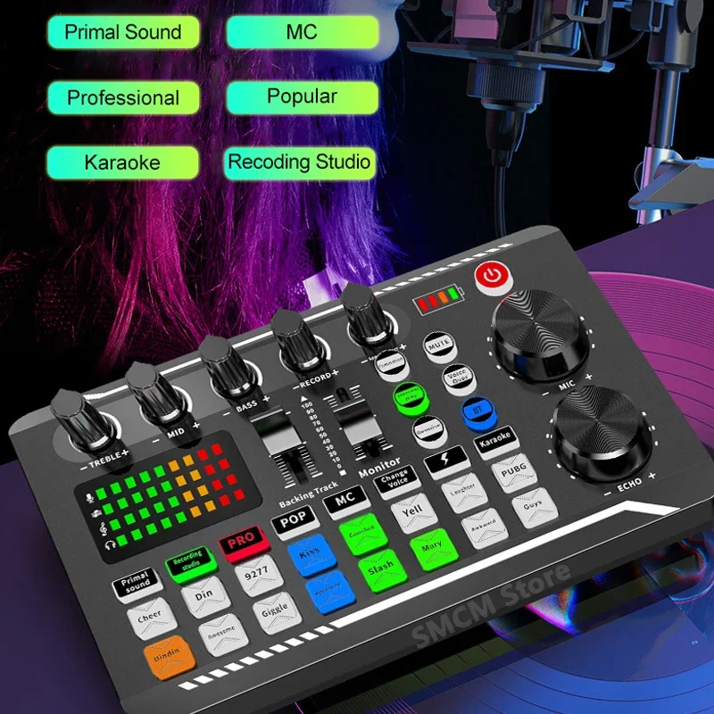 Микрофонный микшер F998 16 звуковых эффектов