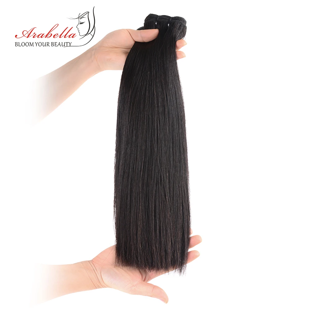 16-30 Inches Super Double Drawn Virgin Hair Weave Bundles Straight Hair Bundles 1/2/3/4 PCS Arabella 100% Human Hair Extension