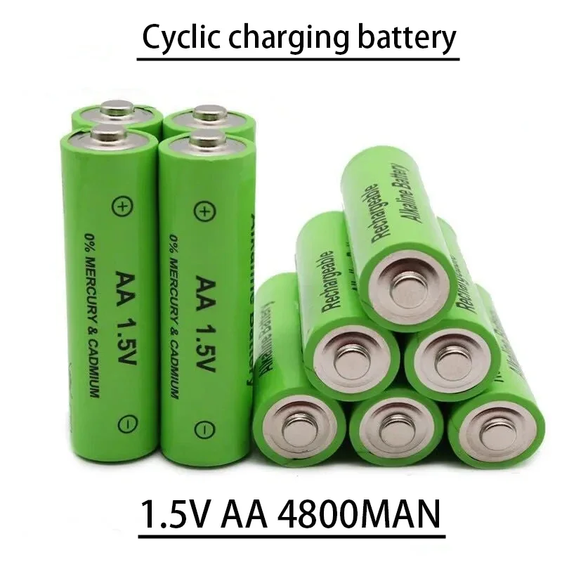 

Freight Free Rechargeable Battery 2023NEW High Quality 1.5V AA4800MAH NI MH for Hair Clipper, Shaver, Calculator, Alarm Clock