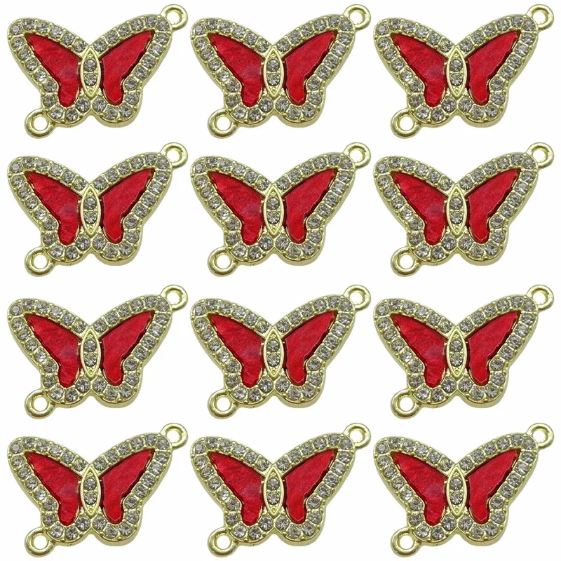 

10 шт., подвески-бабочки из цинкового сплава, 14 х21 мм