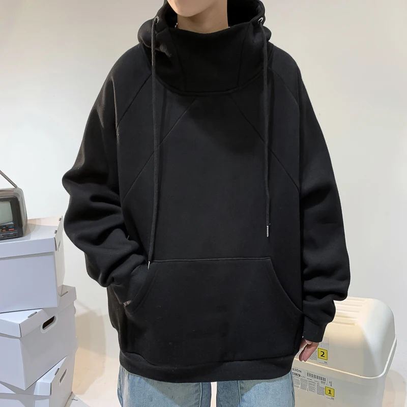 

Hoodies Sweatshirts Casual All-match Sports Street Trend Pullover Loose Outer Wear Coat Top Oversize Men's Clothes Four Seasons