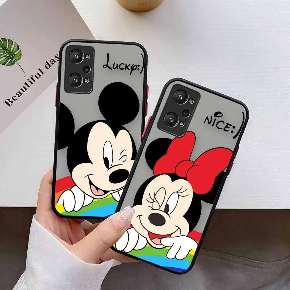 

Mickey Minnie Mouse Shockproof Case For Realme 3 5 6 7 7I 8 8I 9 10 GT MASTER NEO2 X7 XT PRO 5G PLUS Shell Case Funda Coque Capa