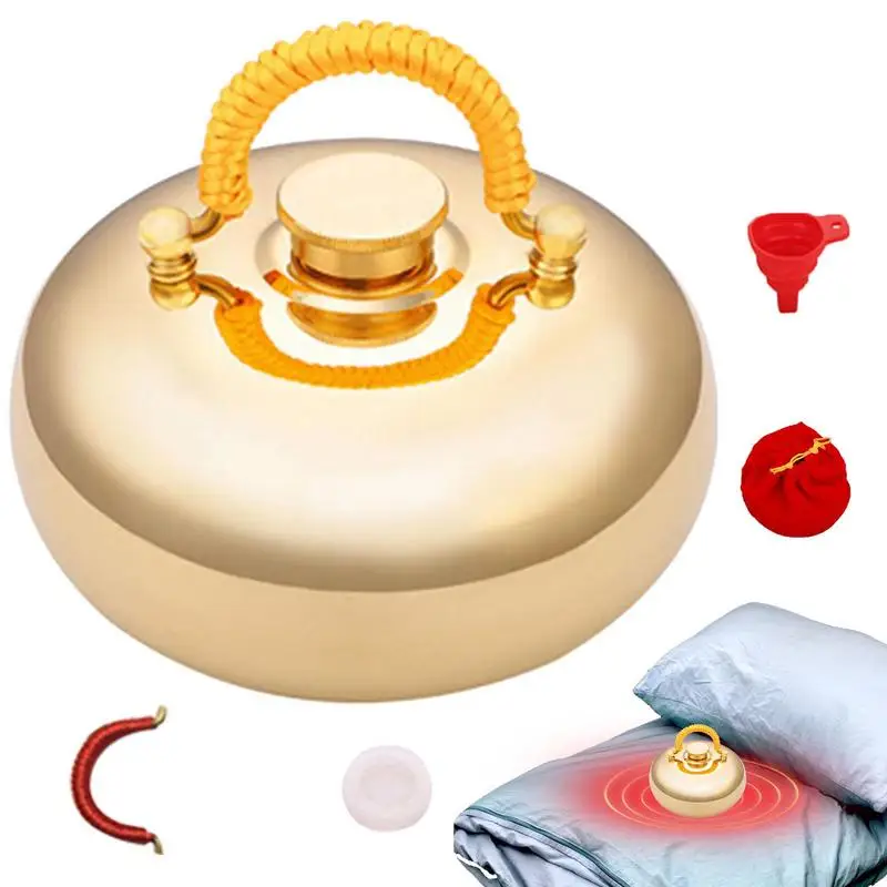 

Hot Water Bottle With Cover Hot Water Bag For Hand Neck Chinese Style Hand Warmer Hot Water Bottle With Super Soft Fabric Cover