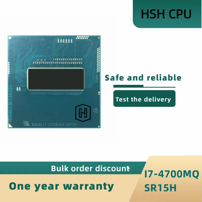 

Оригинальный процессор lntel Core I7 4700mq SR15H (6M кэш/2,4 ГГц-3,4 ГГц/четырехъядерный) Стандартный процессор для ноутбука Бесплатная доставка