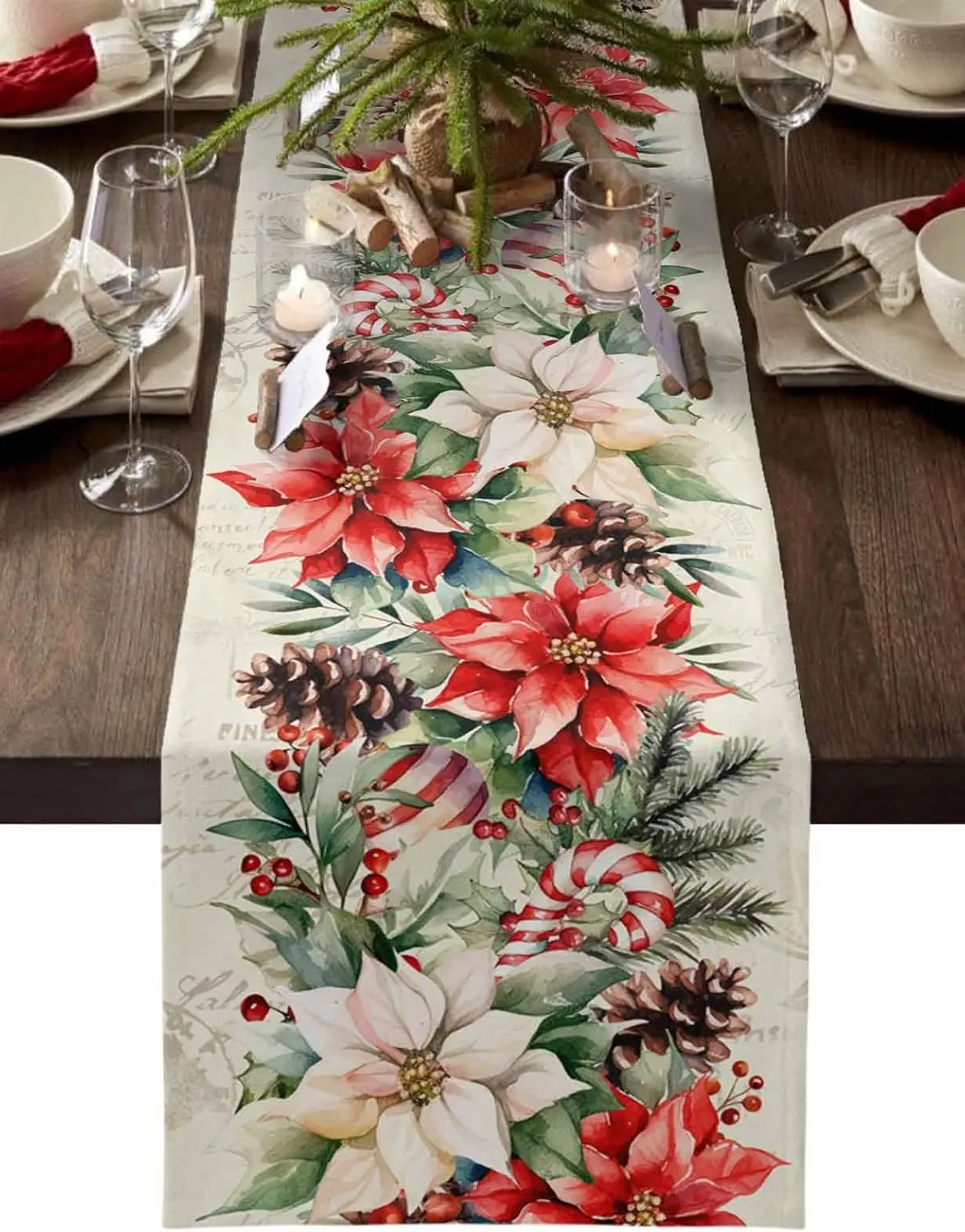 

Льняная скатерть-дорожка для стола