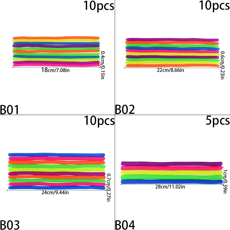 1 комплект мягкая резиновая лапша эластичная веревка для снятия стресса