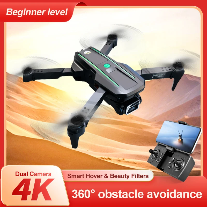 

S86 Mini Drones With FPV 4K Profesional HD Dual Camera EIS Obstacle Avoidance Rc Aircraft Foldable Four-Axis Quadcopter Boy Toys