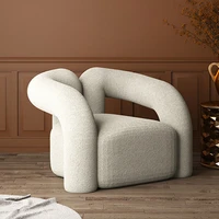 nordic light luxury household single sofa sitting room couch couch lounge chair lamb velvet tiger chair articulos para el hogar