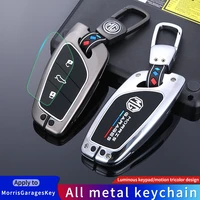 zinc alloy car remote key case cover holder shell for mg zs ev mg6 ezs hs ehs 2019 2020 roewe rx5 i6 i5 rx3 rx8 erx5 accessories