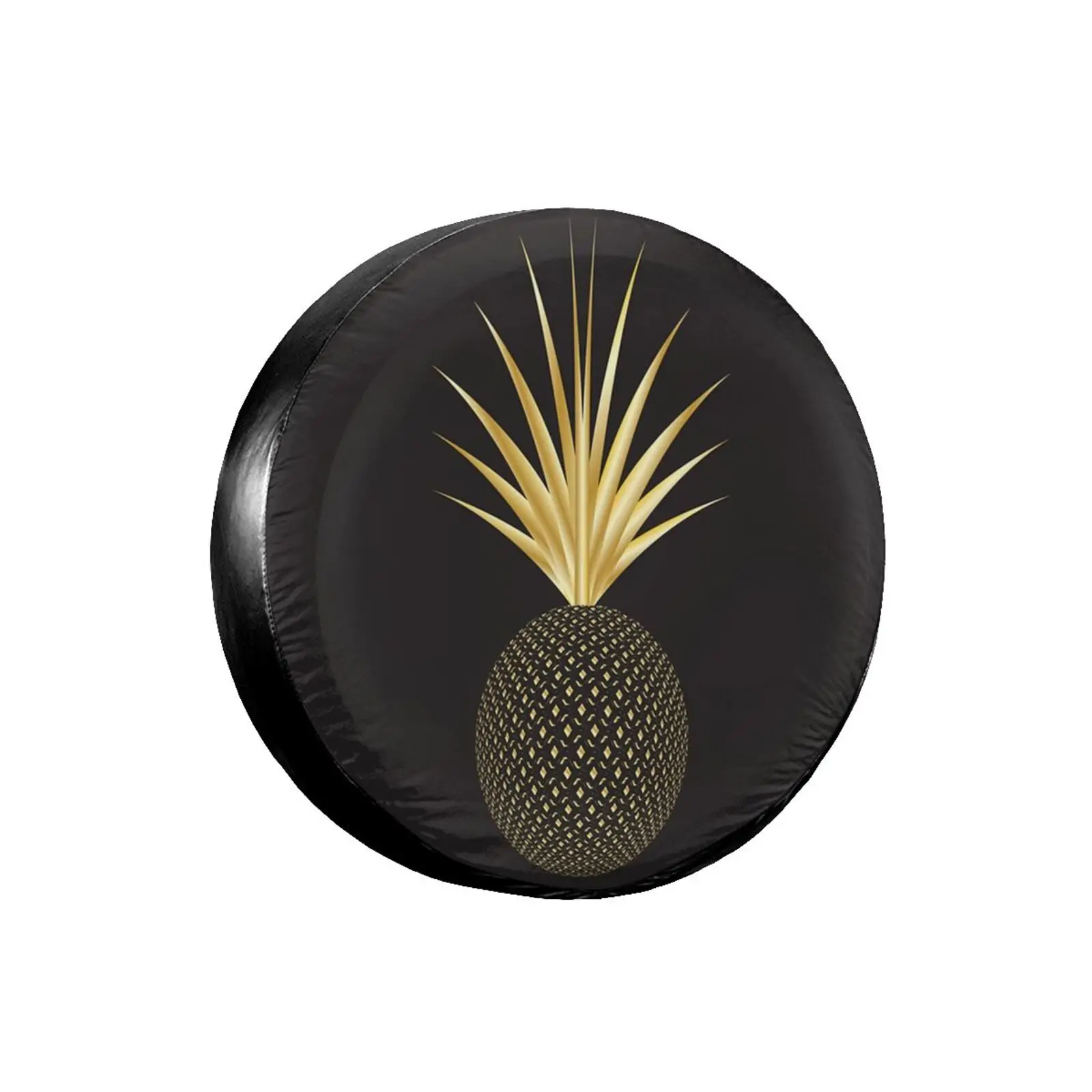 

Golden pineapple,, A Gift for Camping Enthusiasts, Spare Tire Cover for Camping Car,