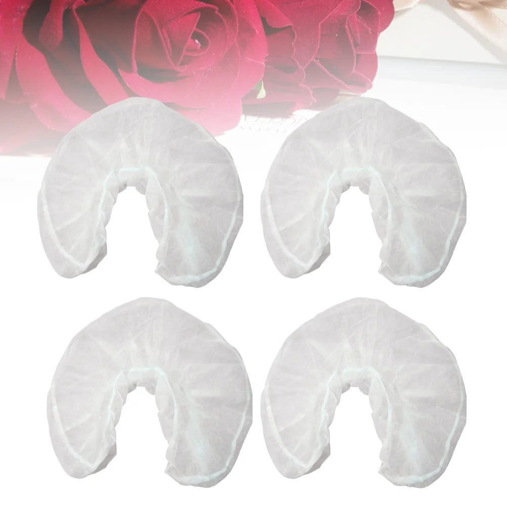 

50 Pcs U Shaped Pillowcase Semicircle Travel Pillow Headrest Covers Pillowslip Travel