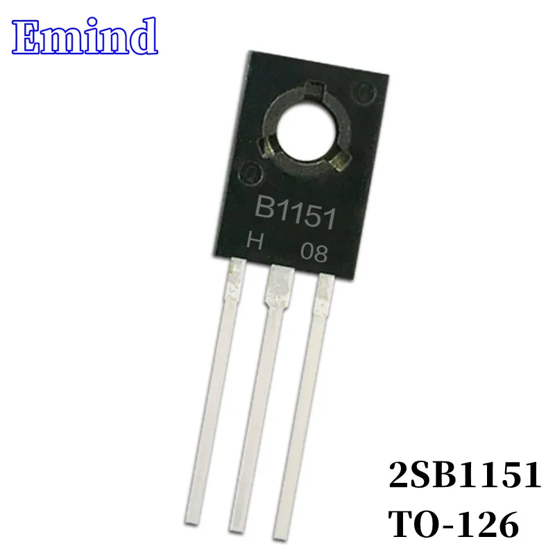 100/300/500/1000/2000 шт. 2SB1151 B1151 DIP транзистор TO-126 PNP тип 0 3 V/8A биполярный усилитель |