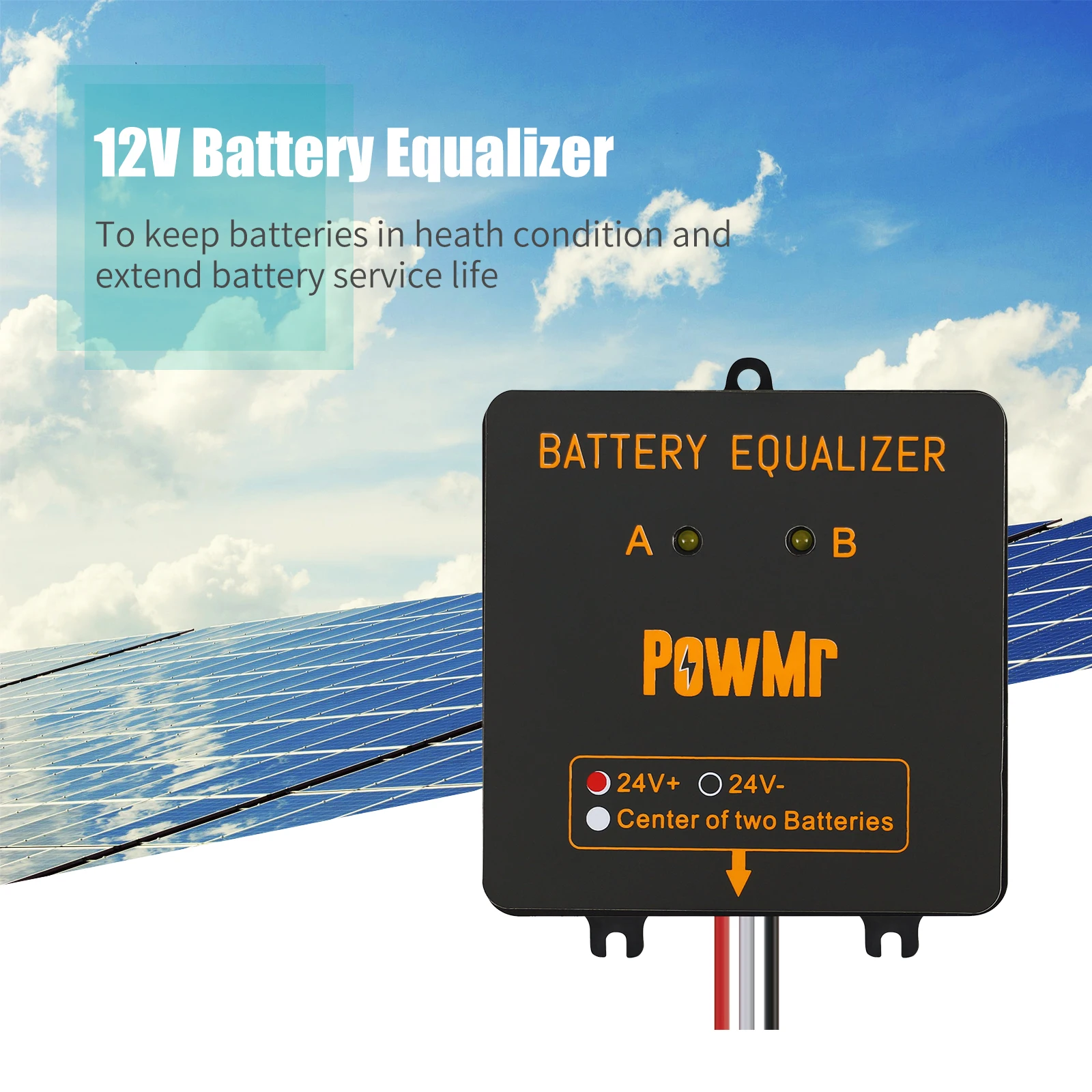 

2023 12/48V Gel Battery Equalizer Battery Voltage Balancer for Lead Acid Battery System Series-Parallel Connected Charge