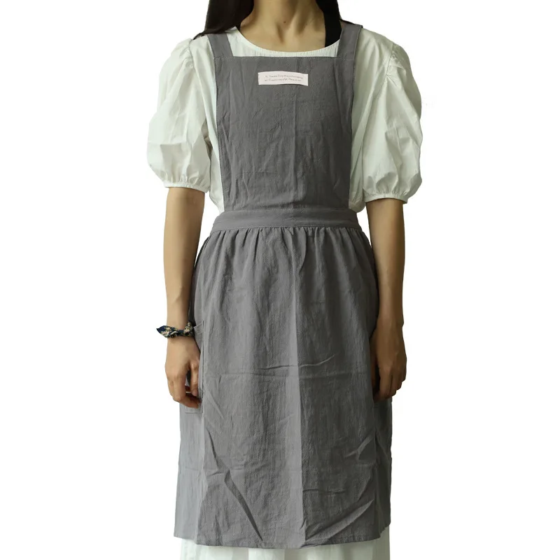 

Cotton Artsy Advertising Apron Cotton and Linen Wholesale Kitchen Florist Work Clothes Coffee Shop Accessories Cooking Aprons