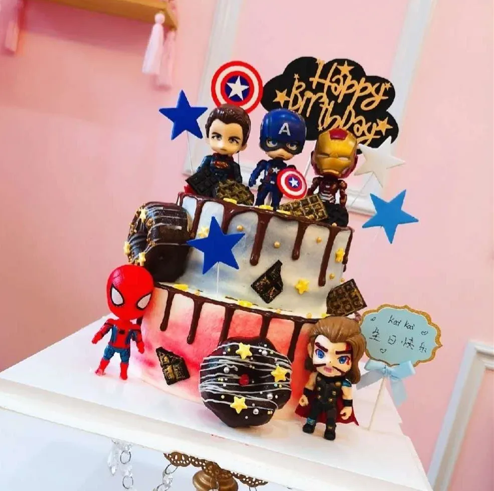 Набор украшений для торта Мстители Марвел 6 шт. | Дом и сад